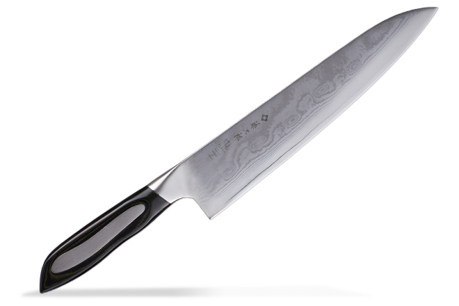 Gyuto Japanese kitchen knife Tojiro DP Damascus Flash FF-CH240 24cm for sale